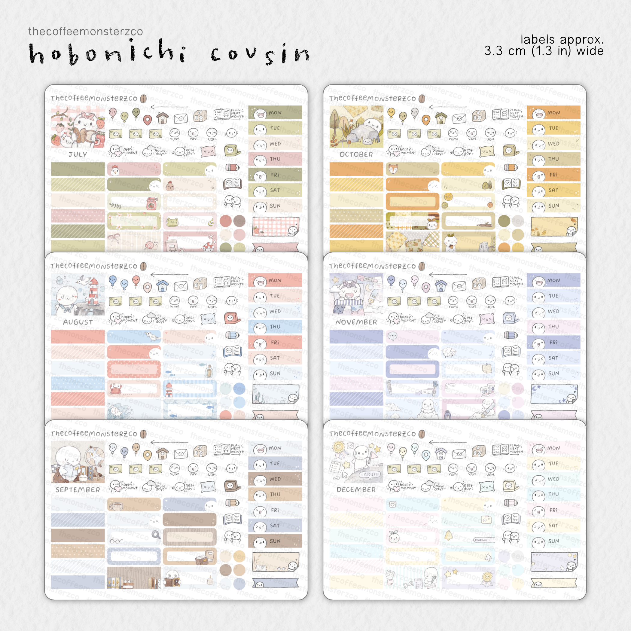 2026 Hobonichi Cousin Monthly Kits - March