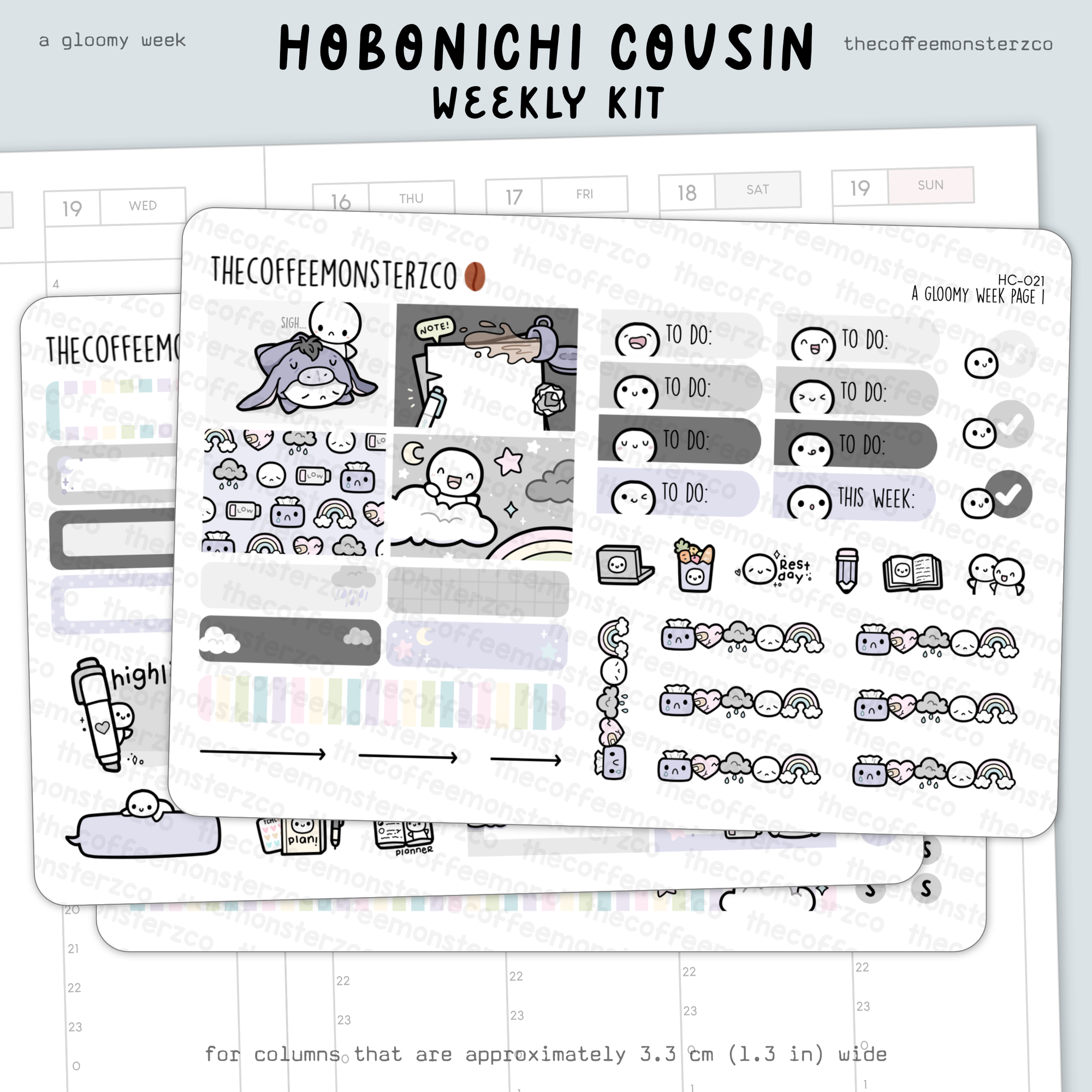 A Gloomy Week Hobonichi Cousin Kit