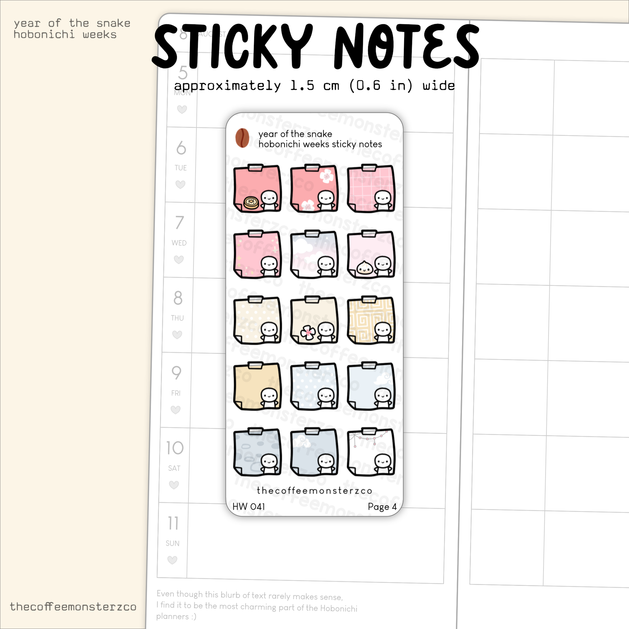 Year of the Snake - Hobonichi Weeks Kit