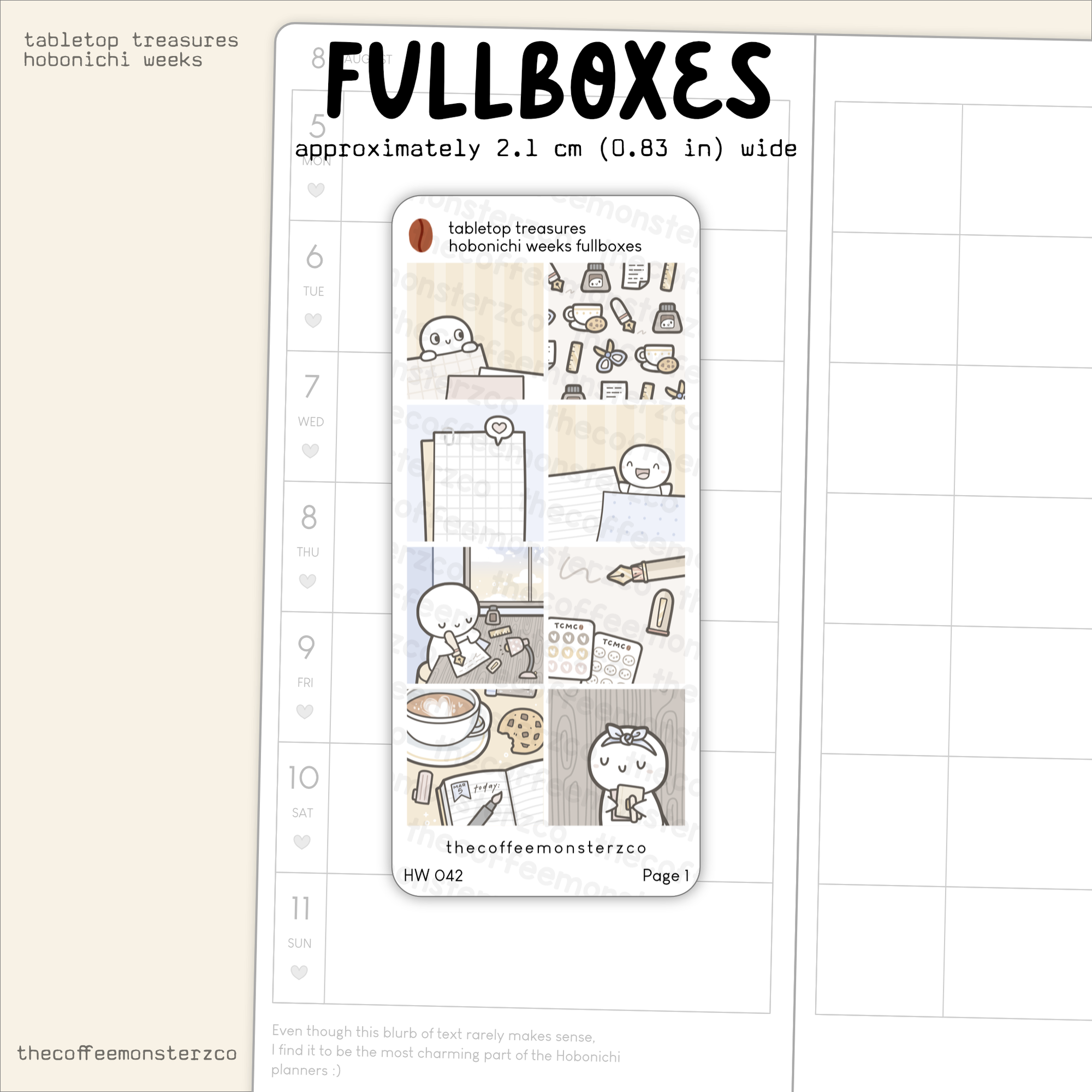 Tabletop Treasures - Hobonichi Weeks Kit