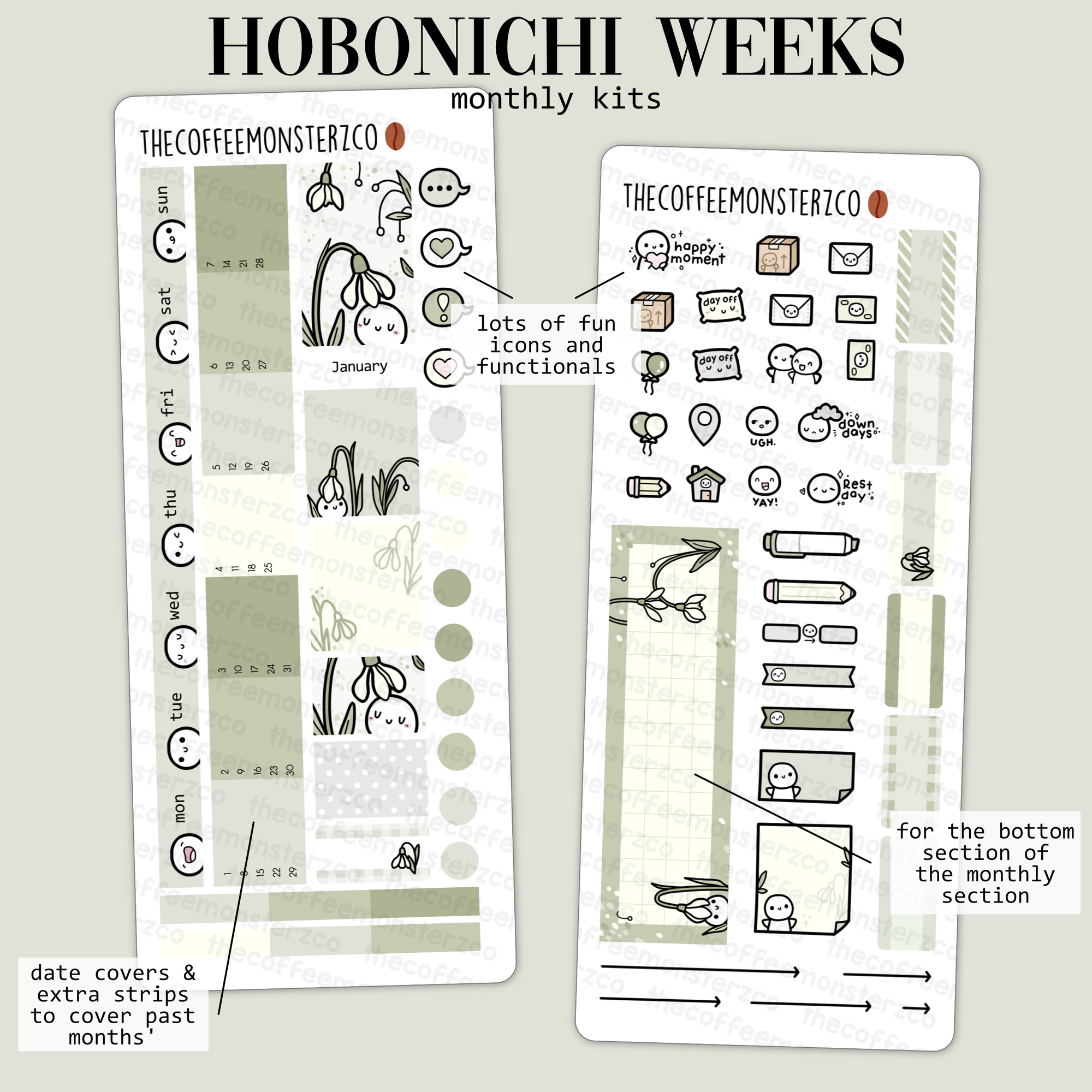 2024 Hobonichi Weeks Monthly Kits - Part 1