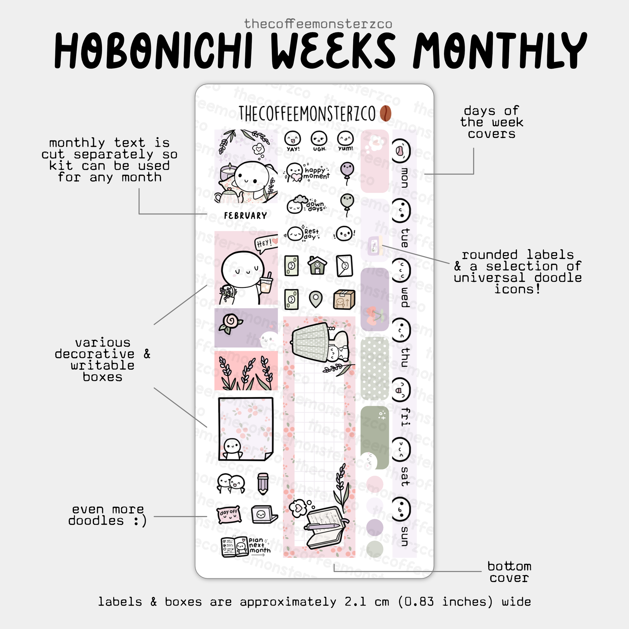2025 Hobonichi Weeks Monthly Kits