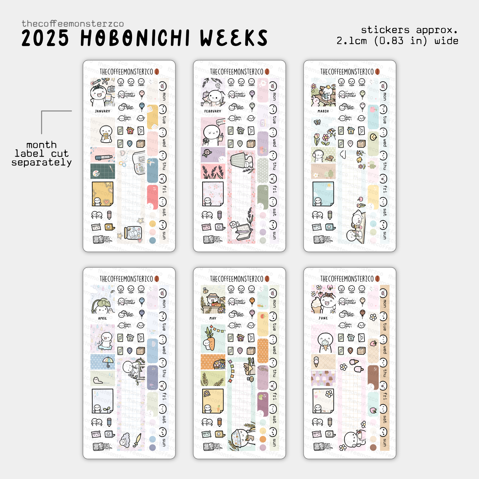 2025 Hobonichi Weeks Monthly Kits