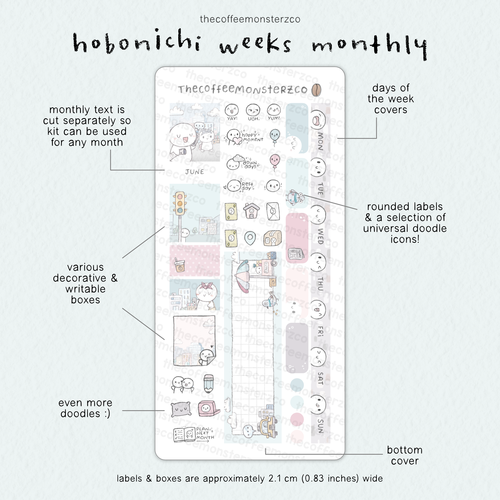 2026 Hobonichi Weeks Monthly Kits