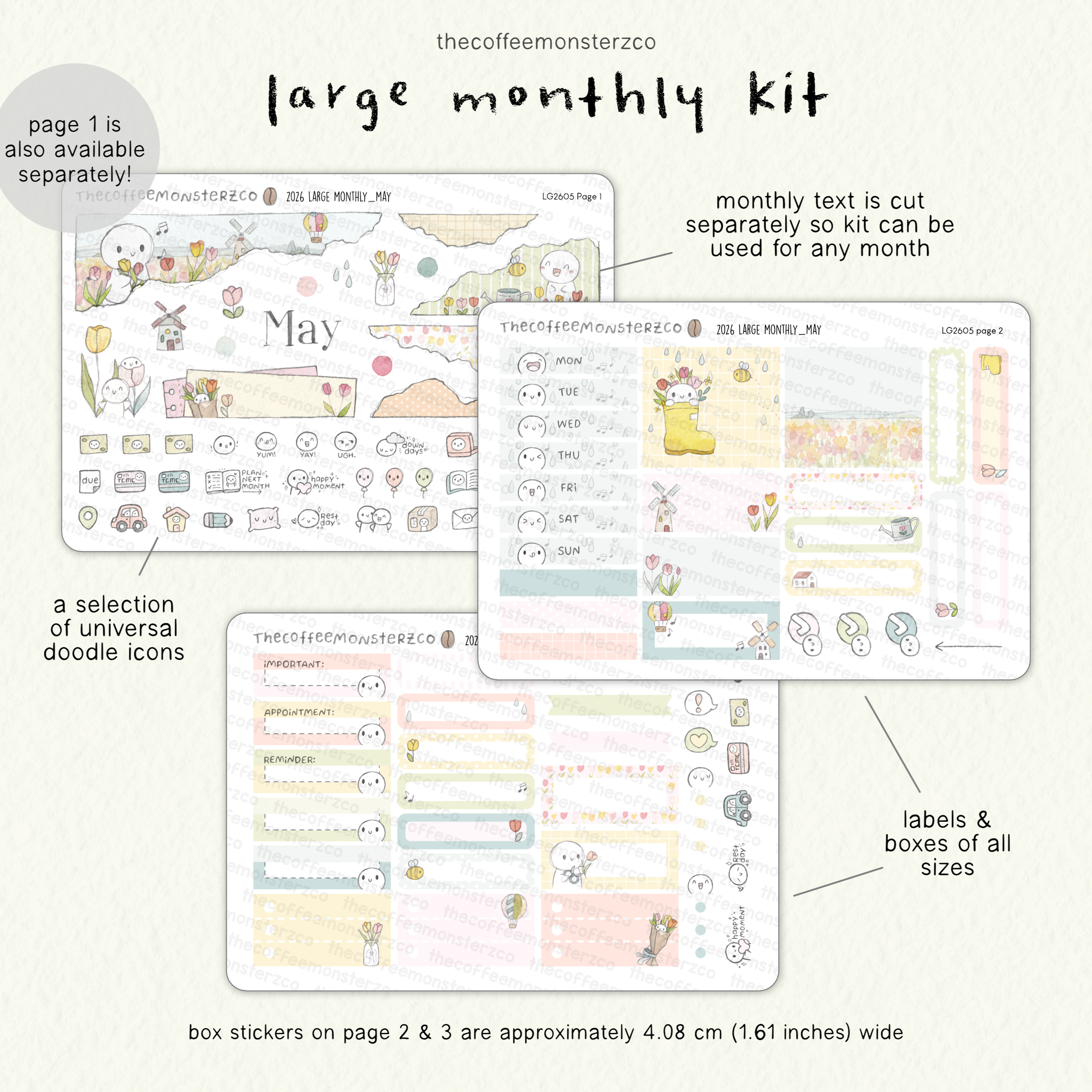 2026 Large Monthly Kits