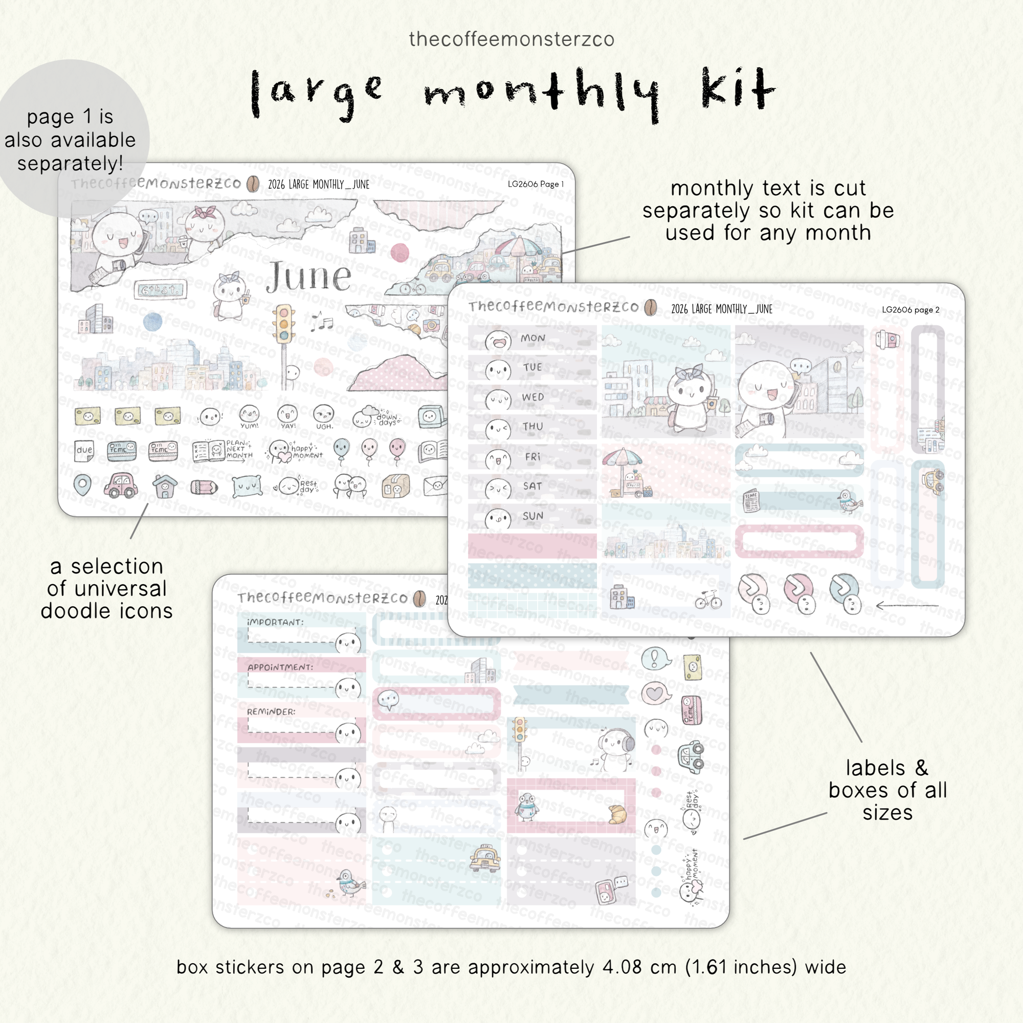 2026 Large Monthly Kits