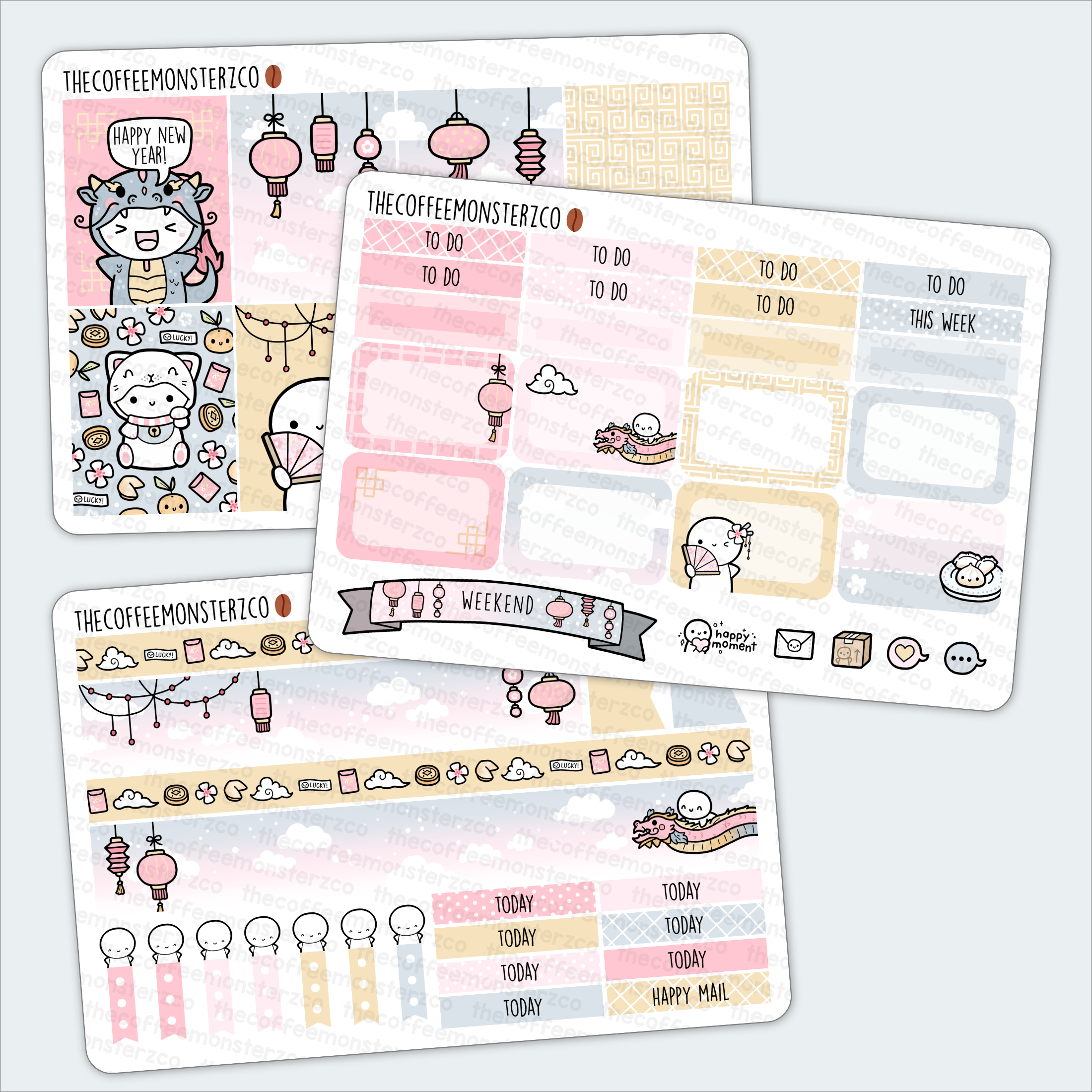 January New Year's Eve '24 - POCKET Mini Weekly Kit Planner stickers – Jump  To It Designs