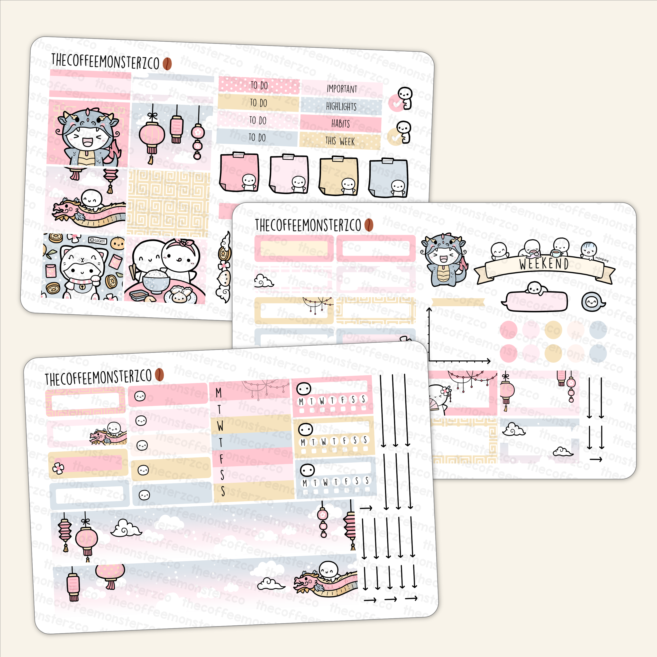 Hobonichi Cousin Monthly - February 2024 – Wonder Stickers Co.