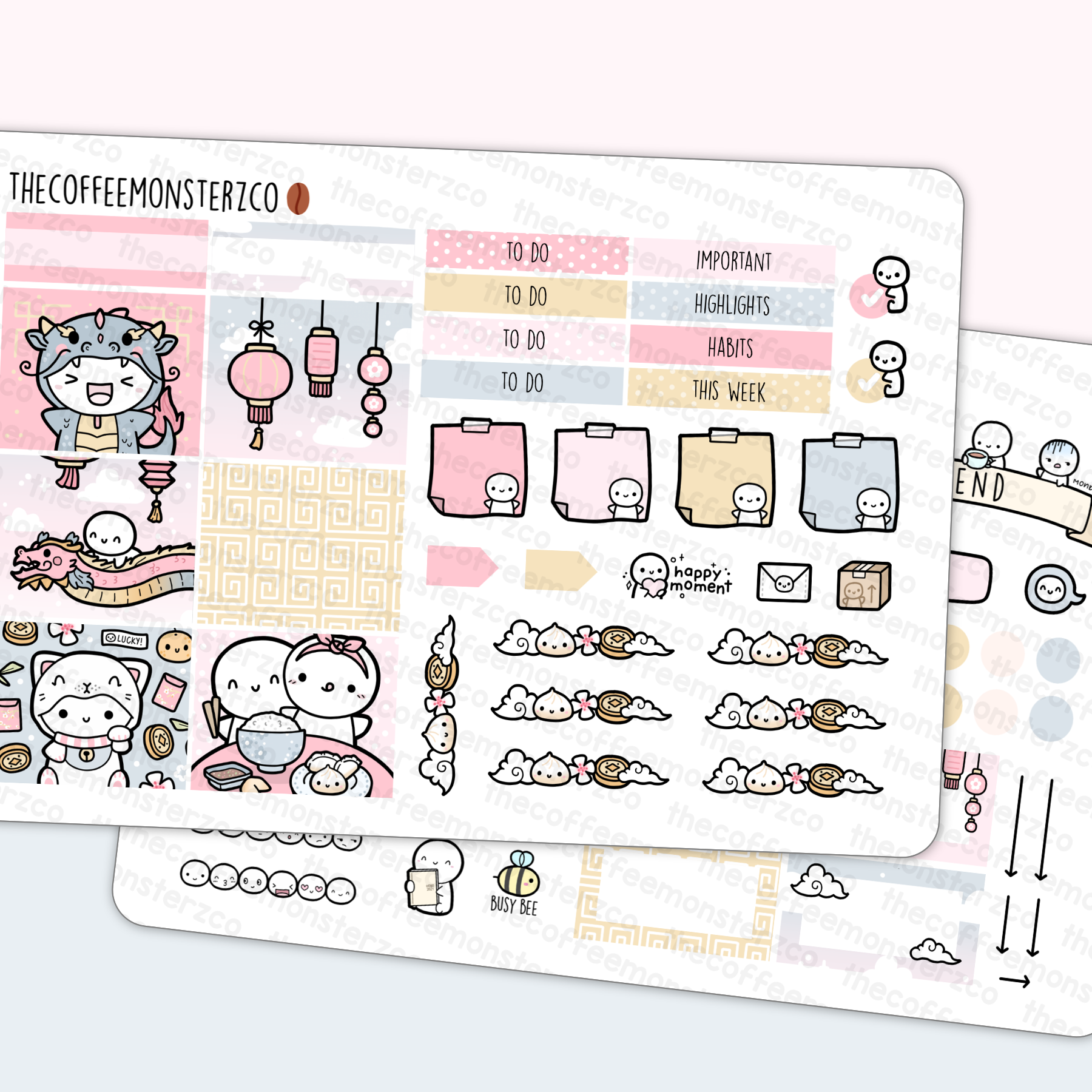2024 Hobonichi Cousin Yearly View Covers, Year at A Glance A5 Planner  Stickers 