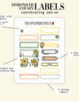 2024 Coordinating Add-ons - Hobonichi Cousin (1.30") Labels - Part 1