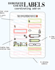 2024 Coordinating Add-ons - Hobonichi Cousin (1.30") Labels - Part 1