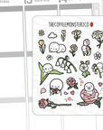 2024 Large Birth Flower Doodles Part 1 (washi paper)