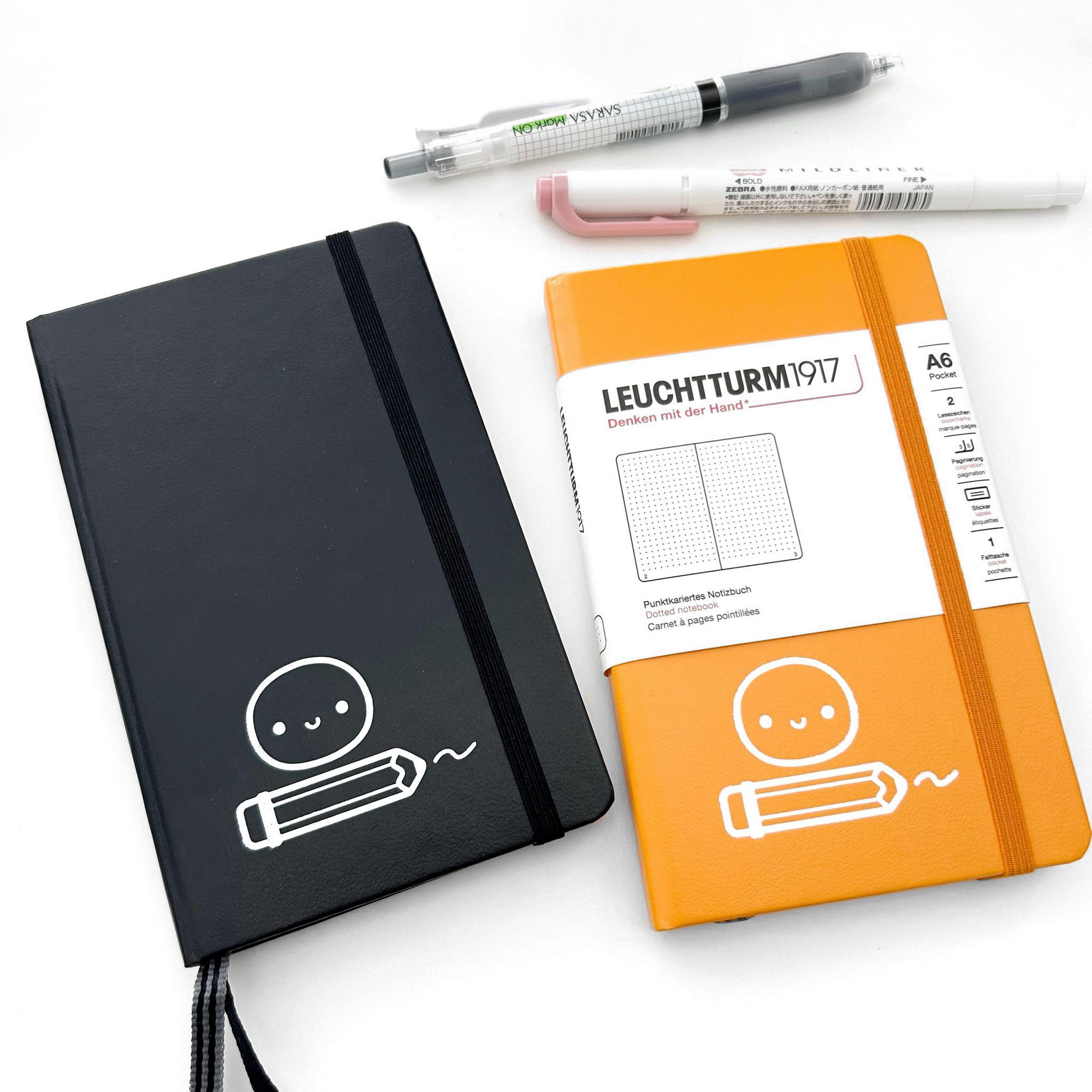 Emoti Leuchtturm1917 Pocket Notebook - Hardcover