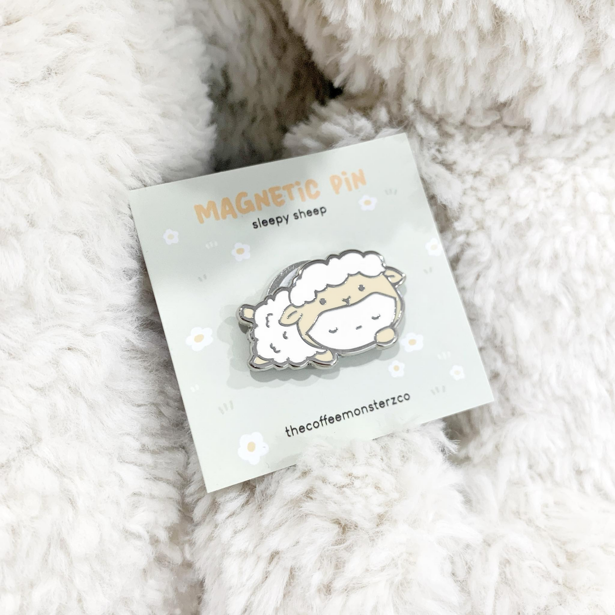 Sleepy Sheep - Magnetic Pin