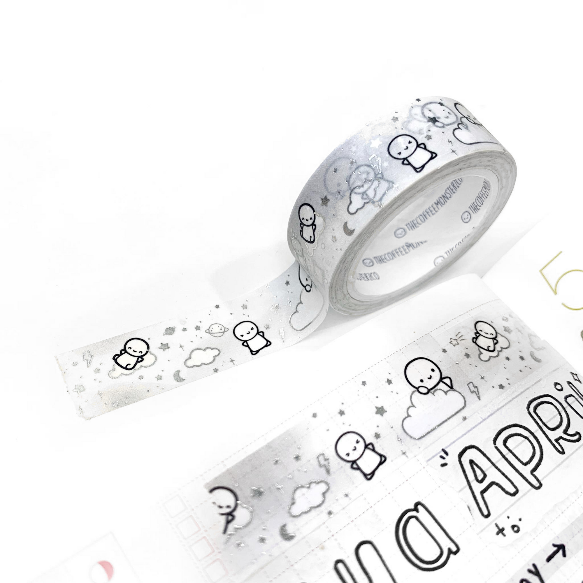 Subtle Storm Washi Tape - 15mm (1 per customer)