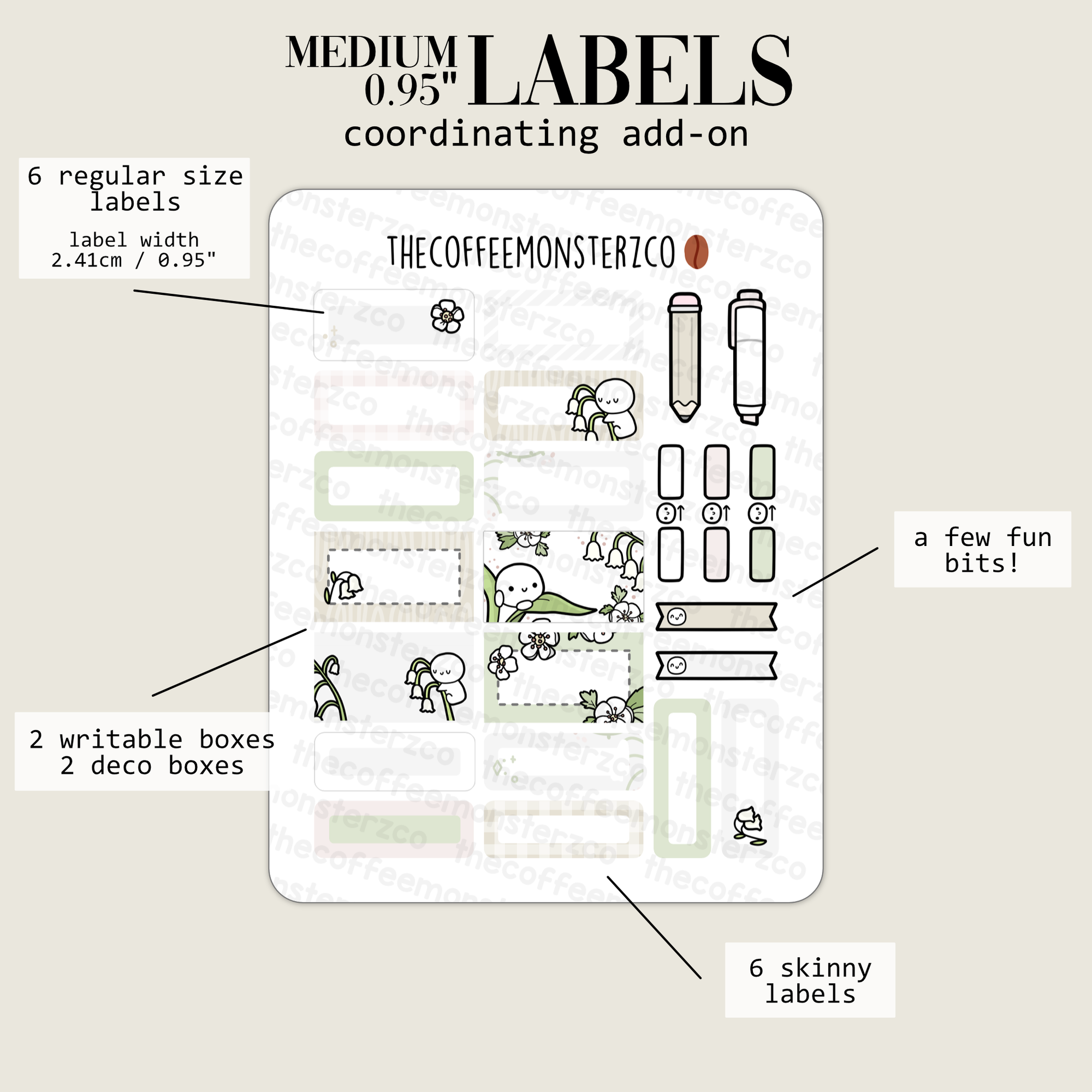 2024 Coordinating Add-ons - Medium Labels (0.95") - Part 1