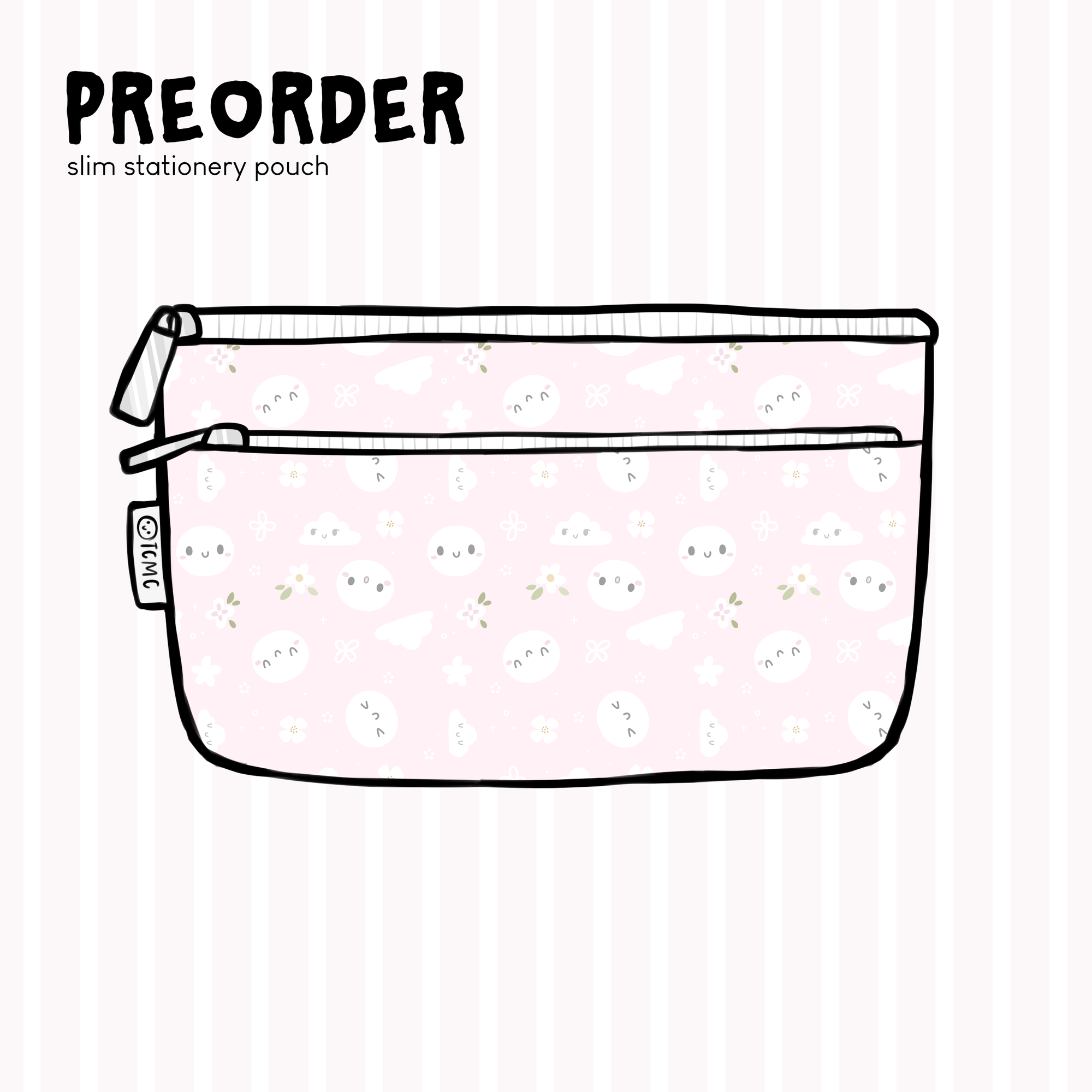 Ballerina Pink - SLIM Stationery Pouch