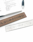 Silver Emotis & Doodles 2.0 - Emoti Metal Ruler (1 per customer)