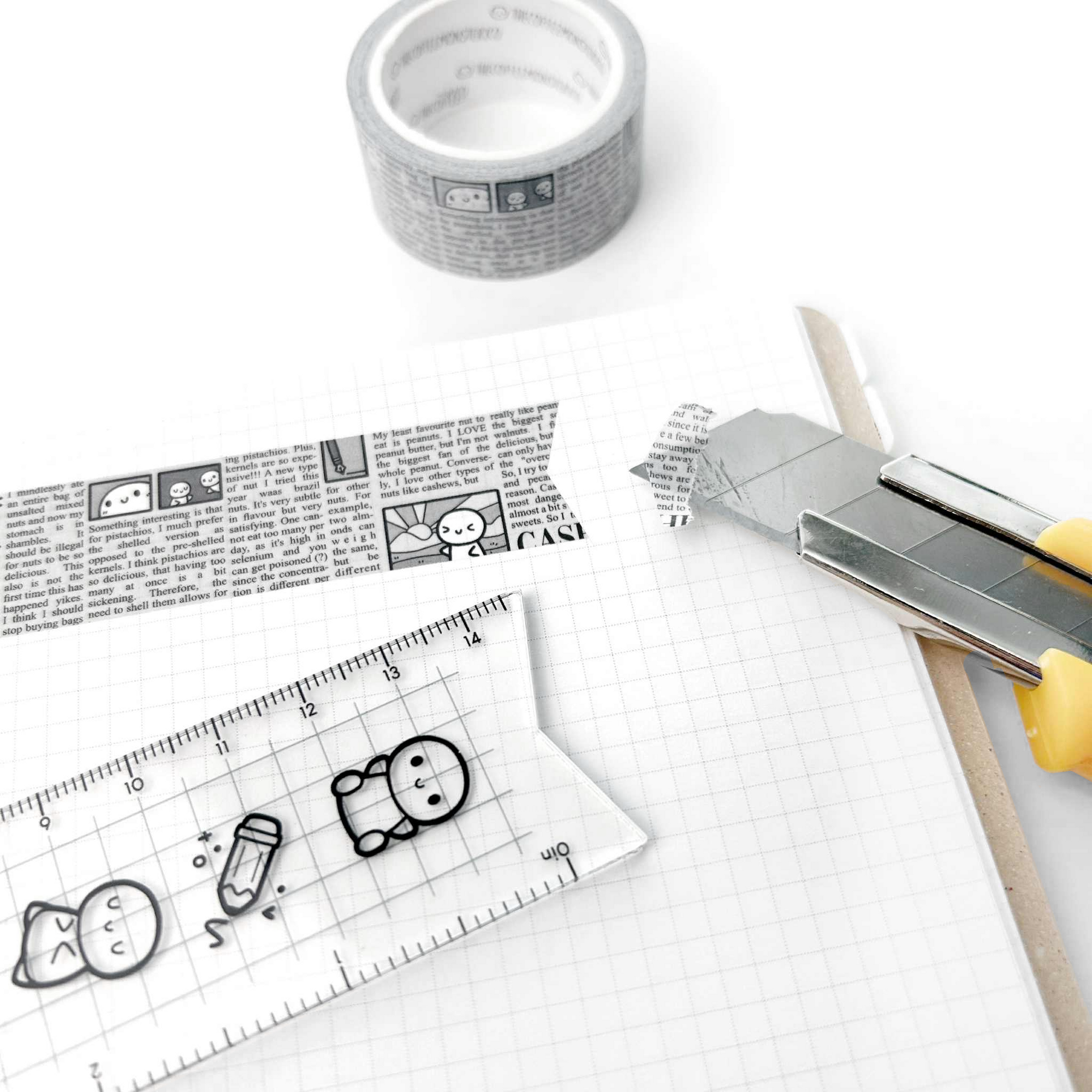Emotis & Doodles - Acrylic Ruler