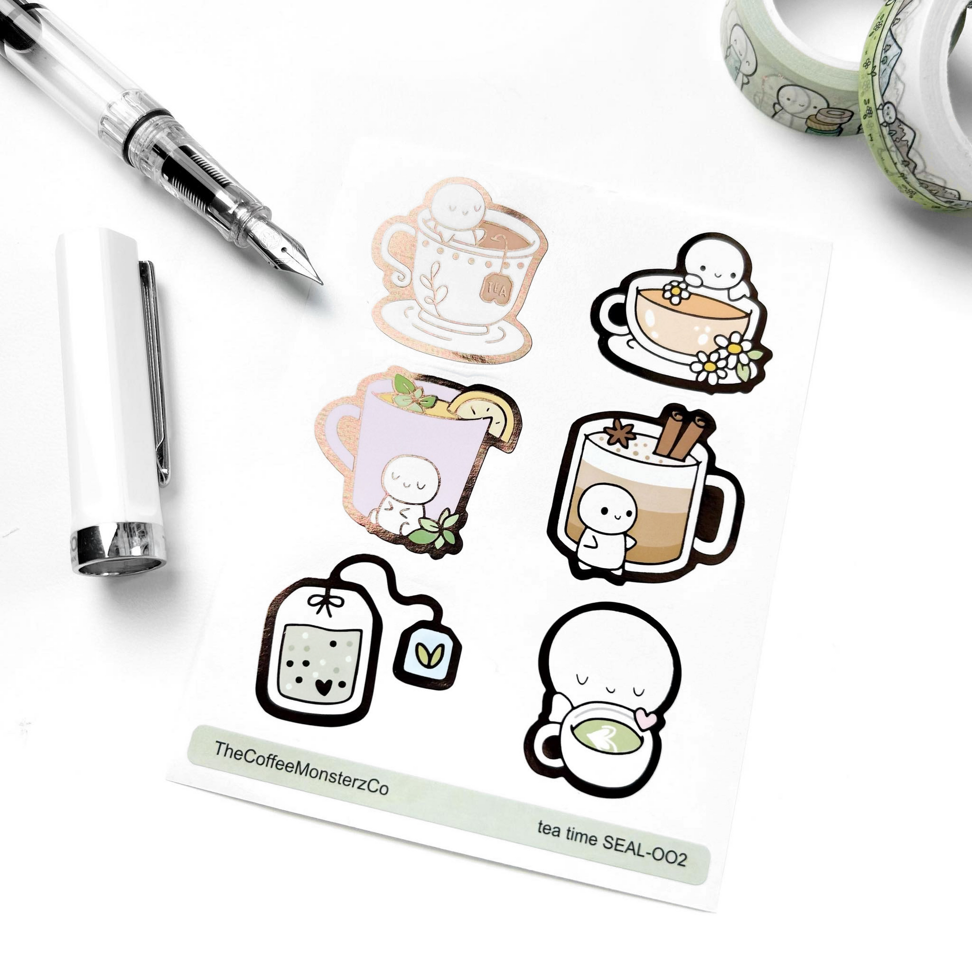 Tea Time - Sticker Seals
