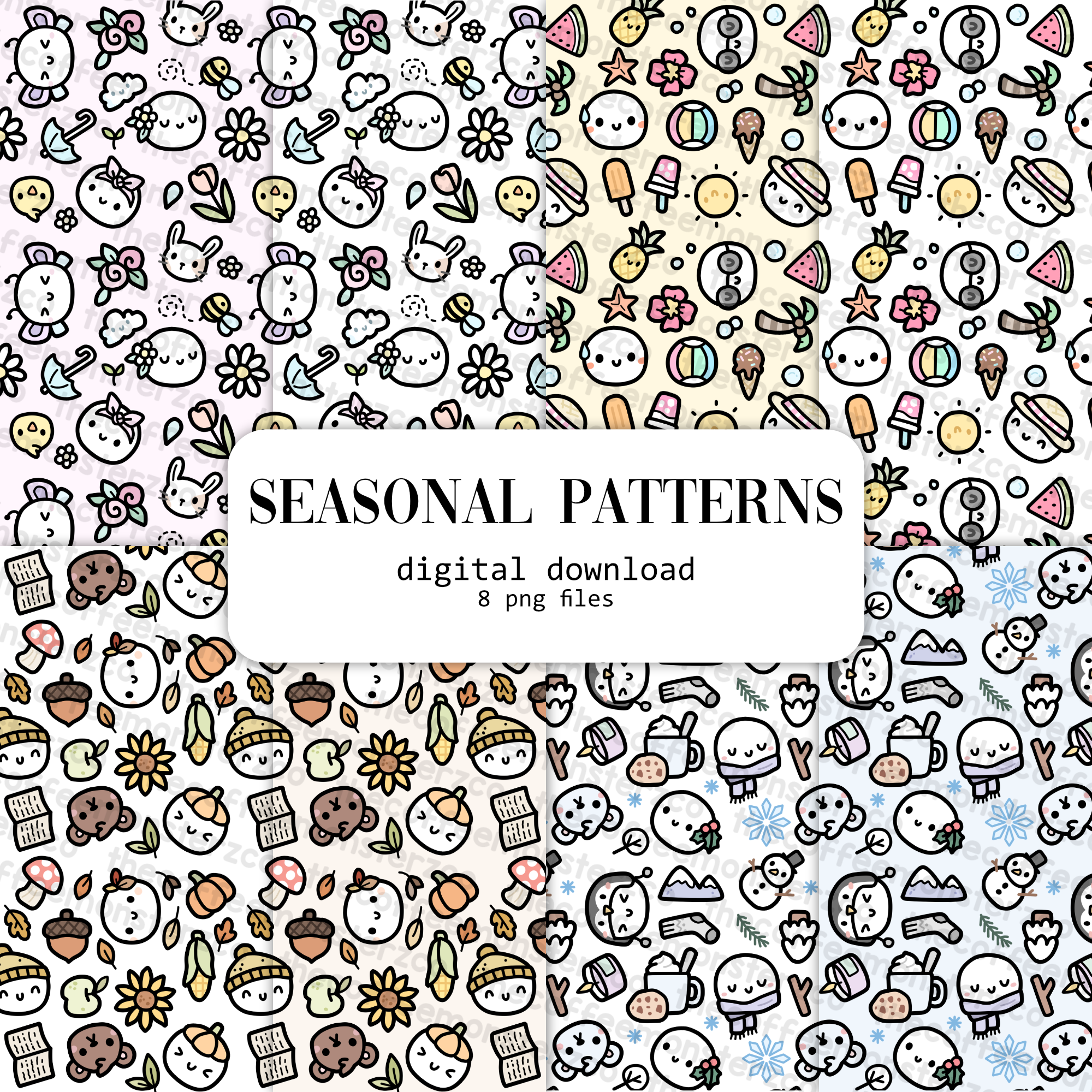 Seasons Paper Patterns (Digital File)