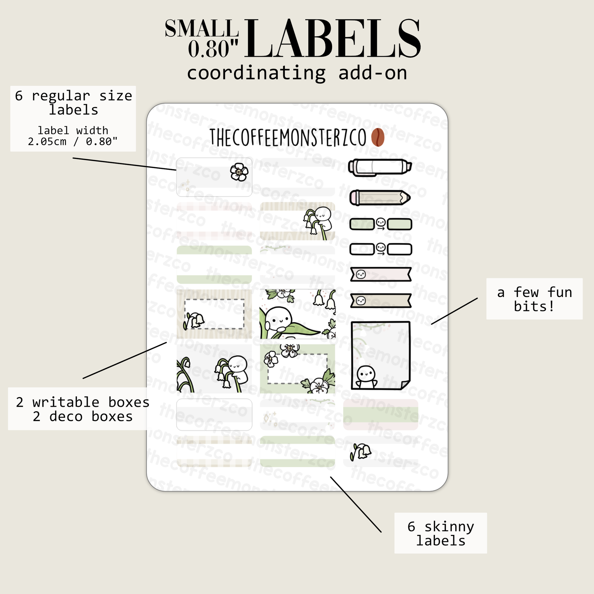 2024 Coordinating Add-ons - Small Labels (0.80") - Part 1
