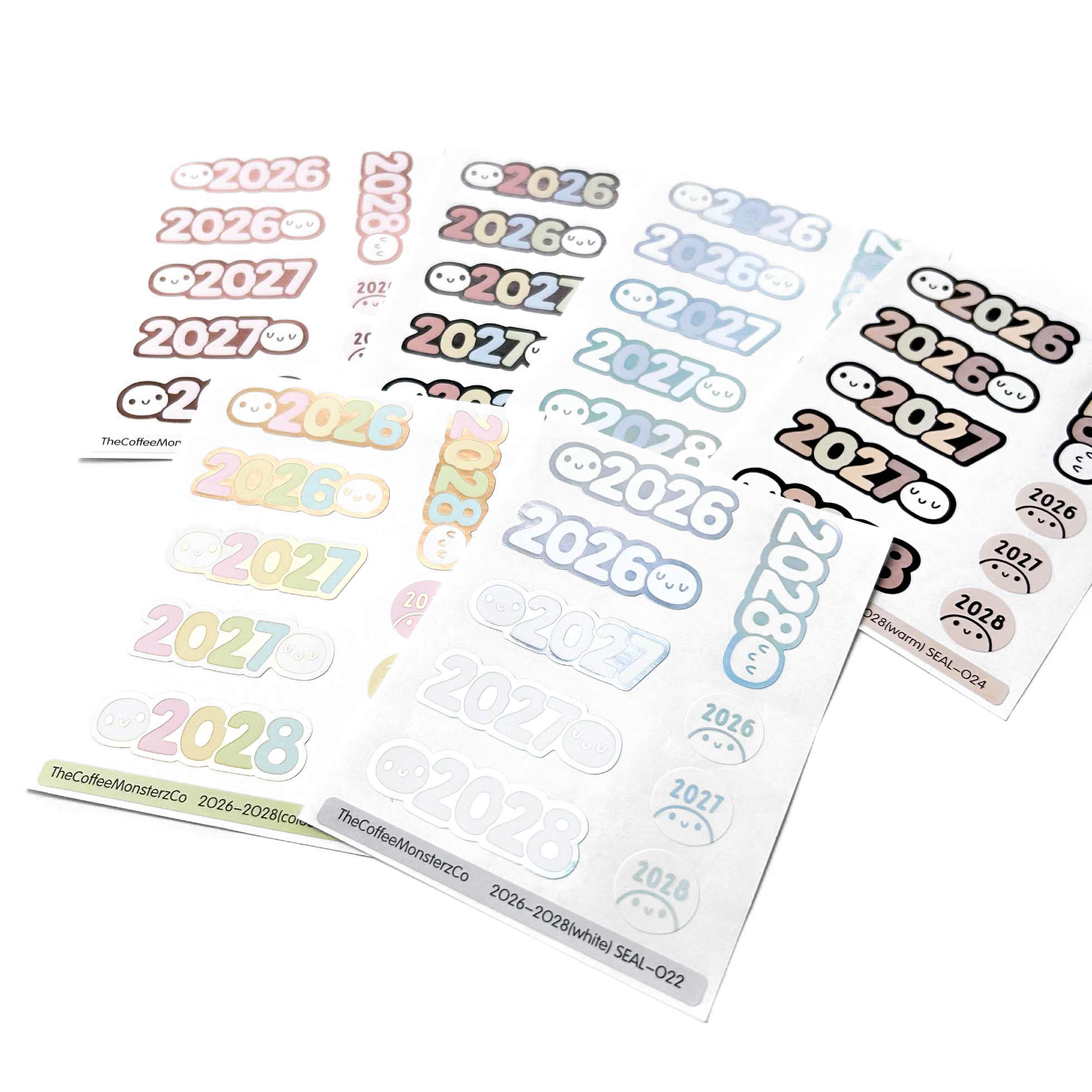 2026, 2027, 2028 - Sticker Seals