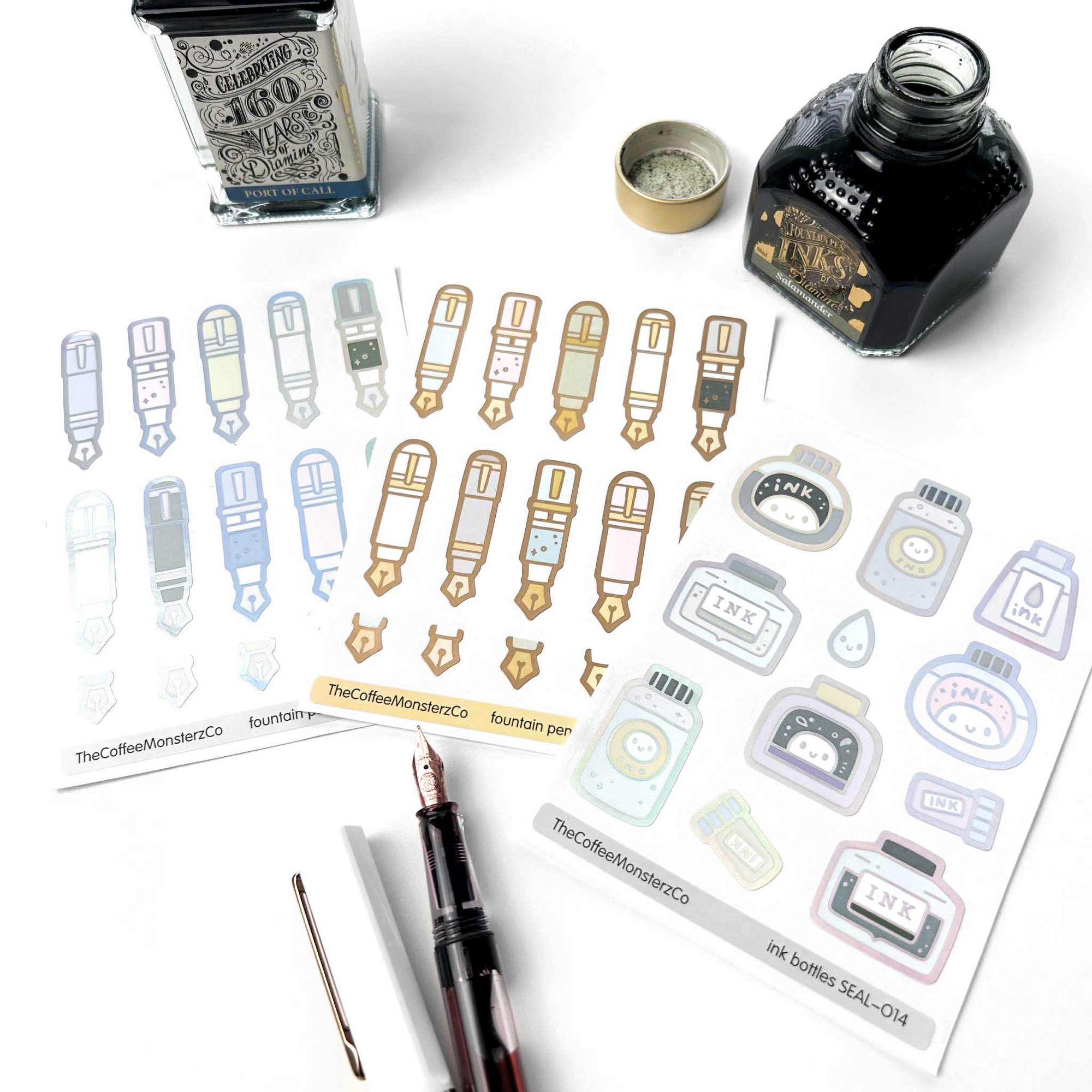Fountain Pens & Inks - Sticker Seals