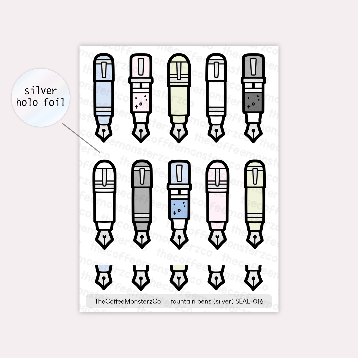 Fountain Pens & Inks - Sticker Seals