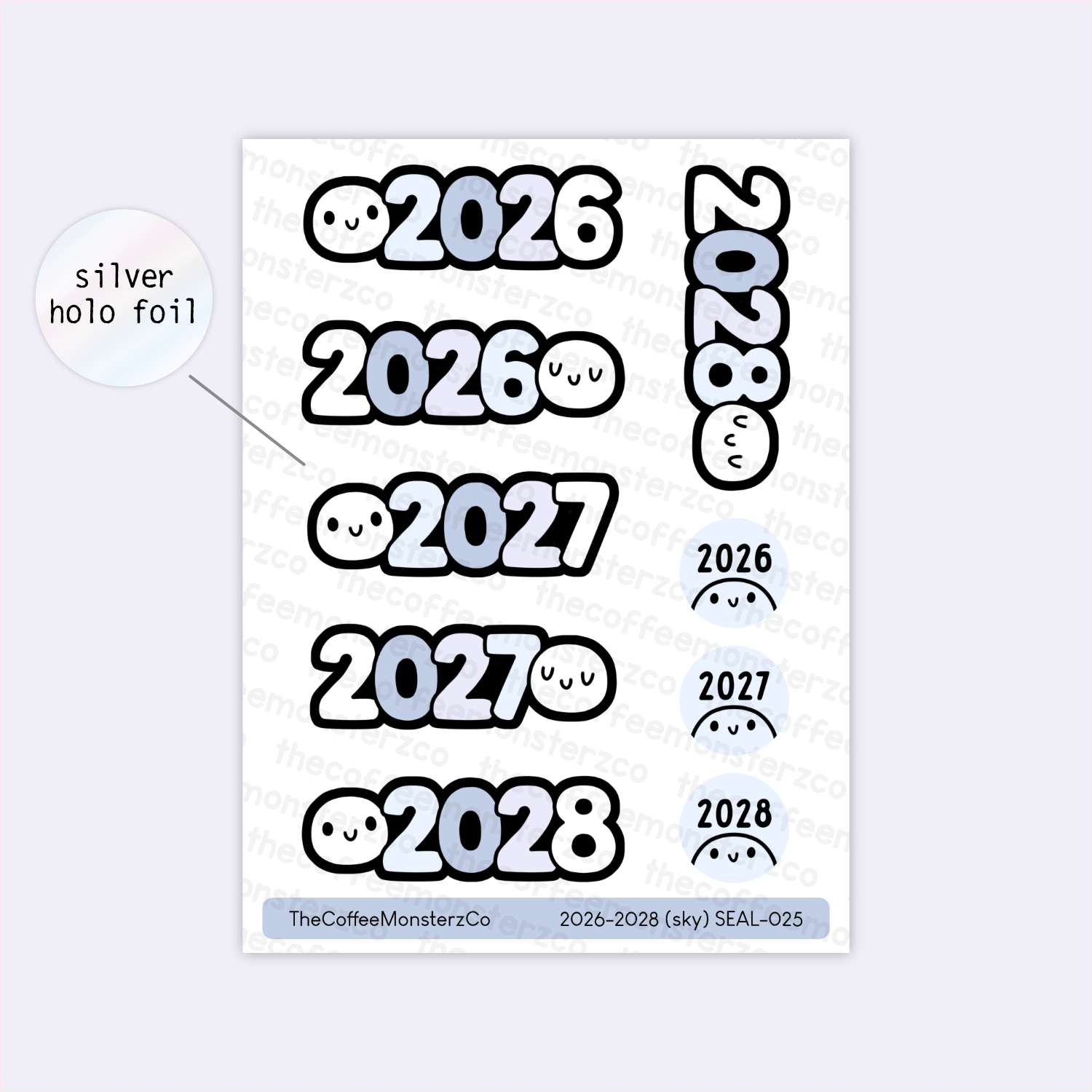 2026, 2027, 2028 - Sticker Seals