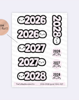 2026, 2027, 2028 - Sticker Seals
