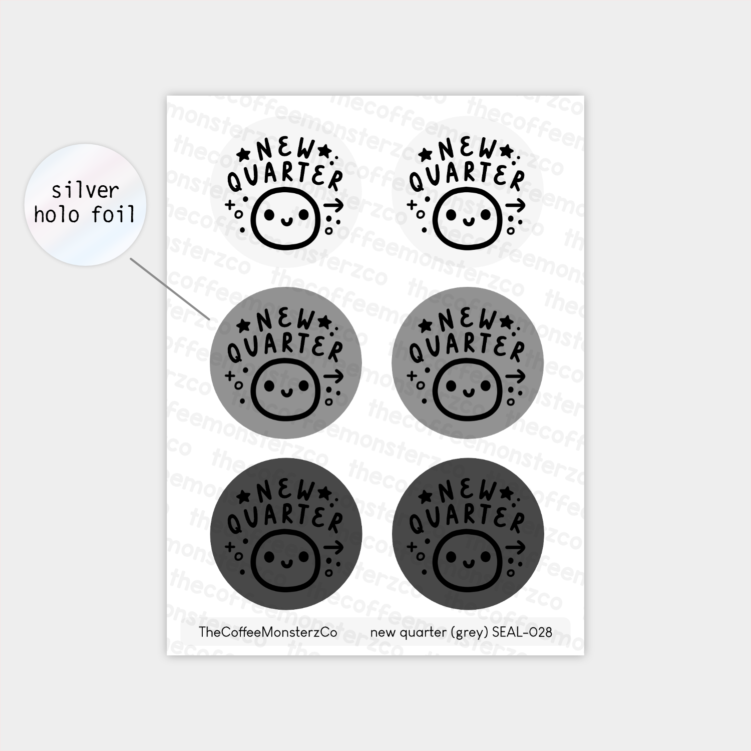 New Quarter - Sticker Seals