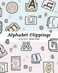 Alphabet Clippings (Digital File)