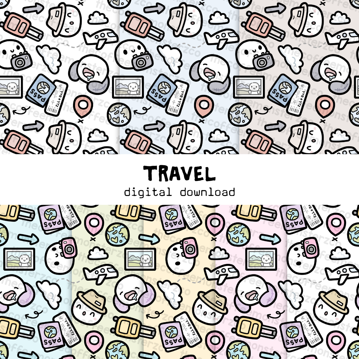 Travel Paper Patterns (Digital File)