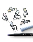 Brush Pen Markers - Vinyl Stickers