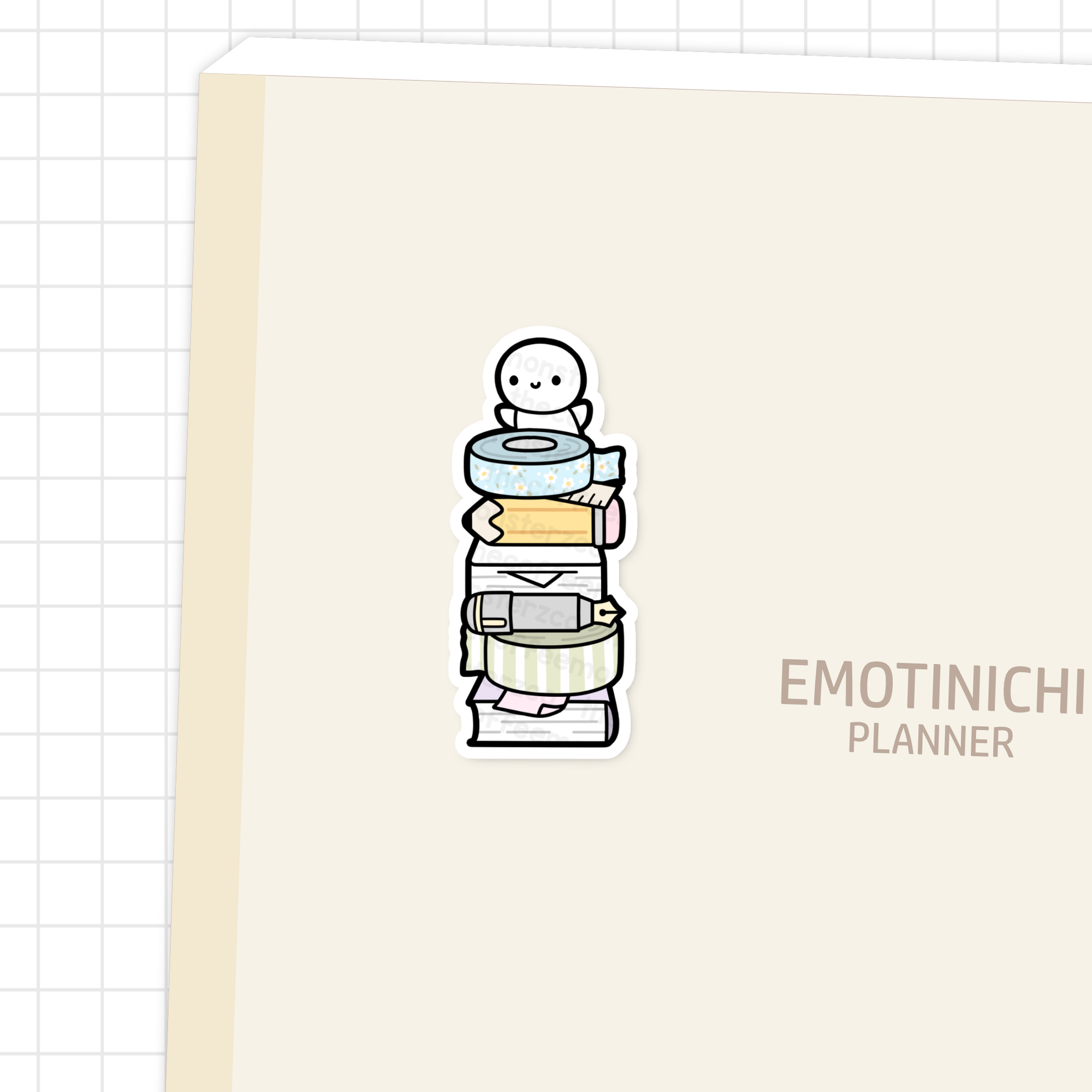 Stationery Stack - Vinyl Sticker