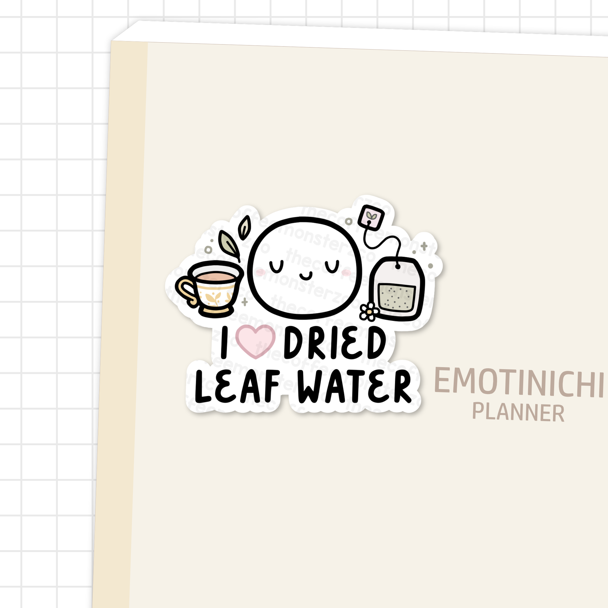 I Love Dried Leaf Water - Vinyl Sticker