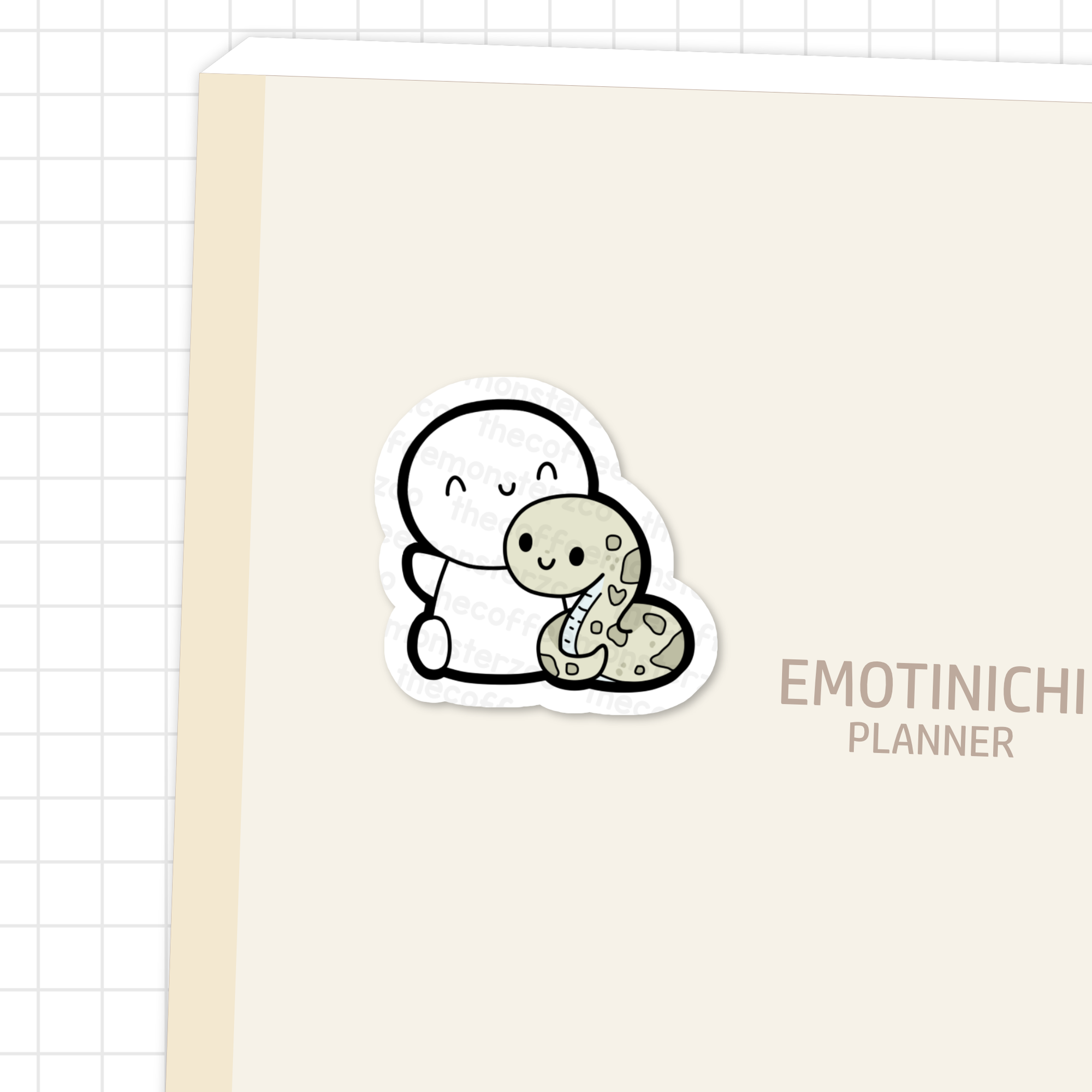 Year Of The Snake Emoti - Vinyl Sticker