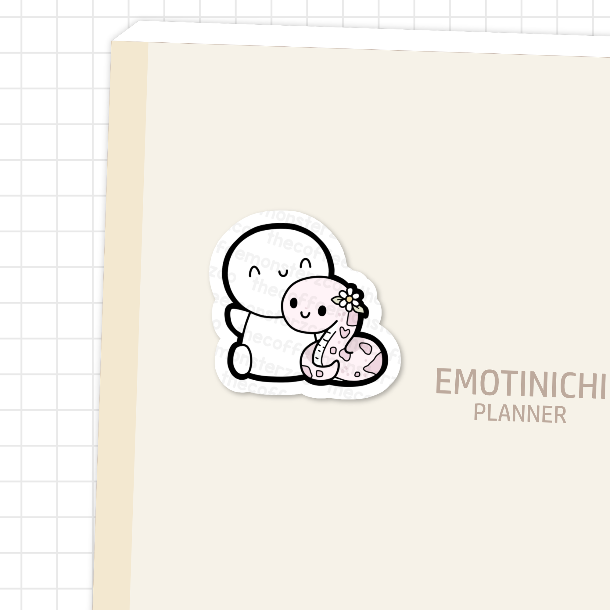 Year Of The Snake Emoti - Vinyl Sticker