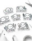 I Heart Stationery - Vinyl Sticker