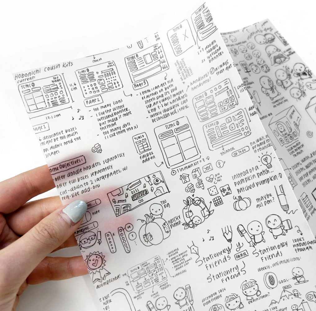 Helen's Sketchbook - Vellum Paper (1 per customer)