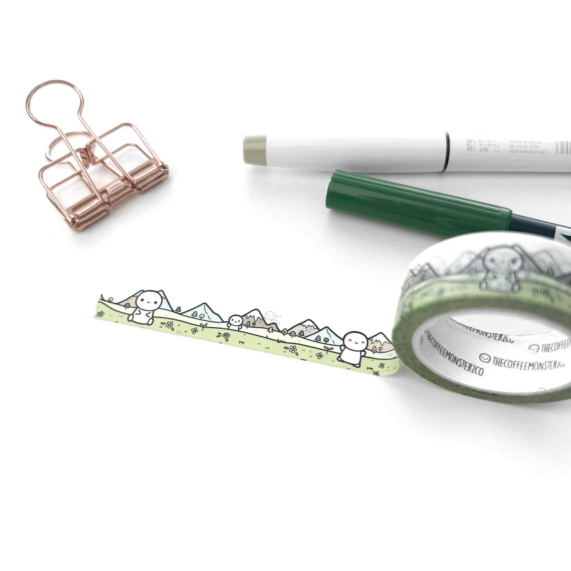 Mountains & Meadows 2.0 Washi Tape - 15mm (1 per customer)