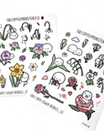 2024 Large Birth Flower Doodles Part 1 (washi stickers)