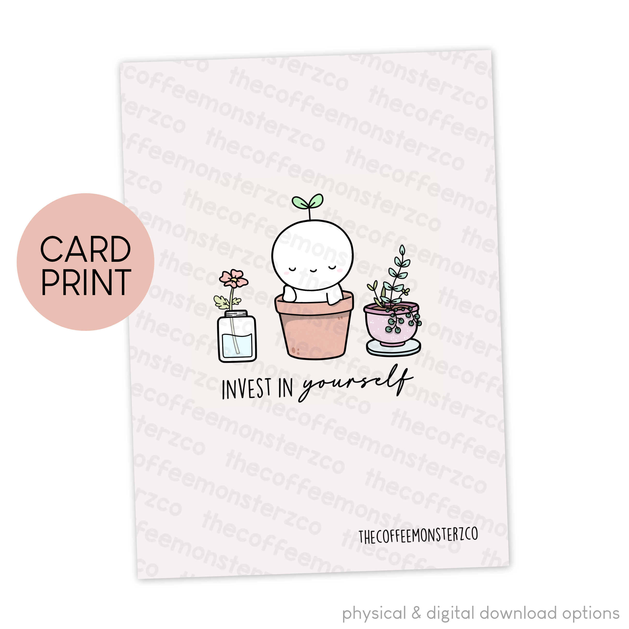 Invest in Yourself - Card Print