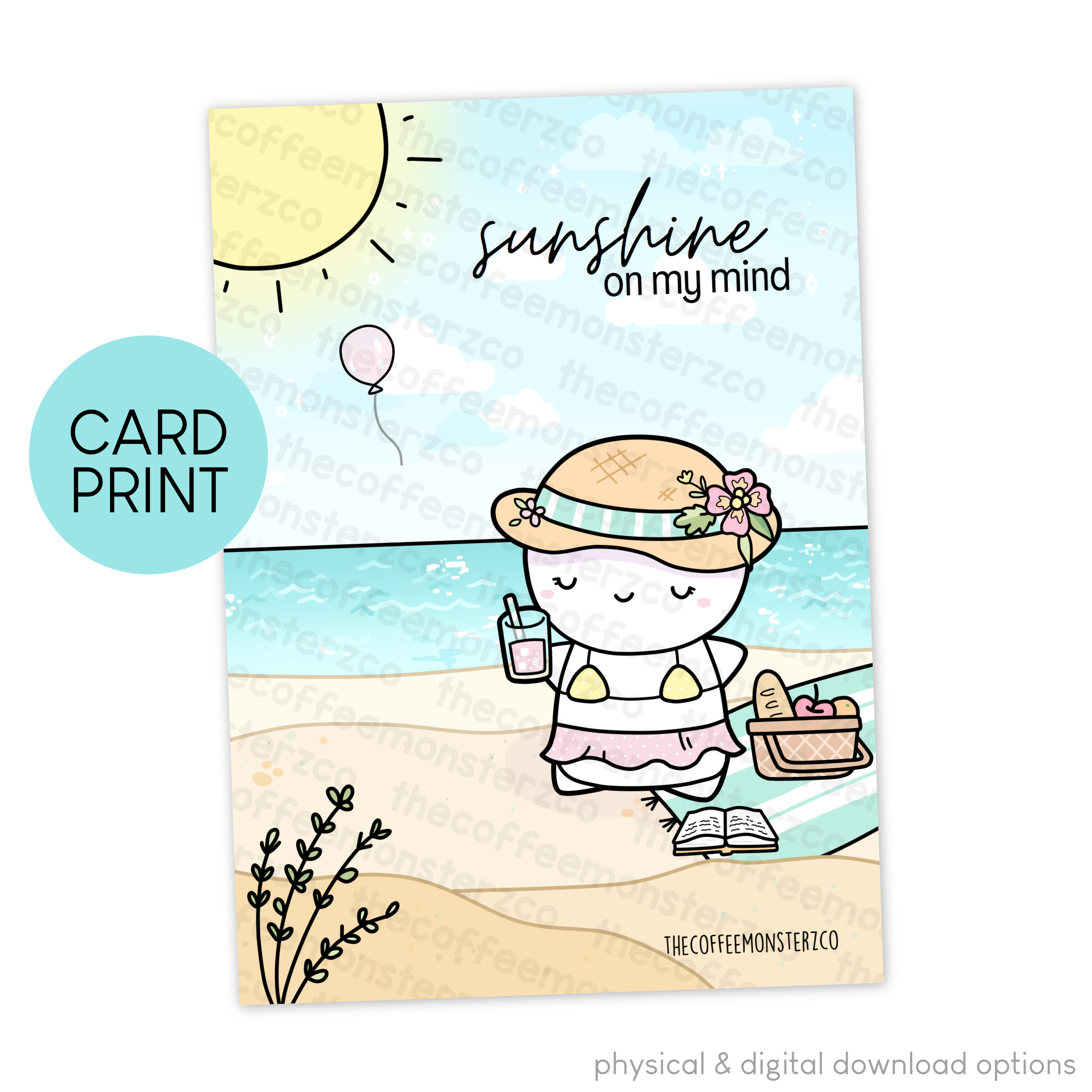 Sunshine On My Mind - Card Print