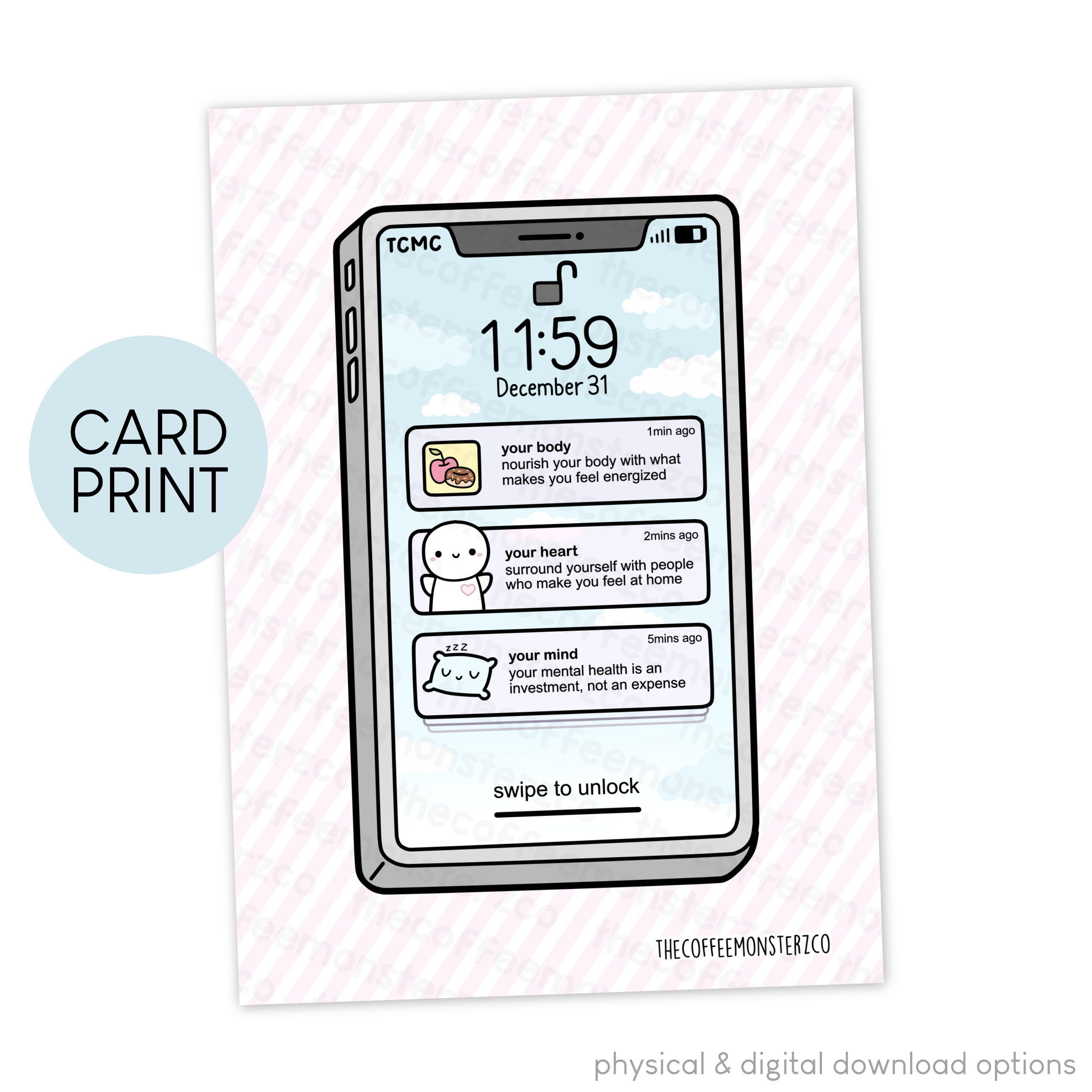 Text Reminders - Card Print