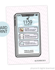 Text Reminders - Card Print