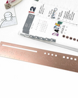 Rose Gold Emotis & Doodles 2.0 - Emoti Metal Ruler