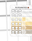 Golden New Year Emotis Functional Stickers
