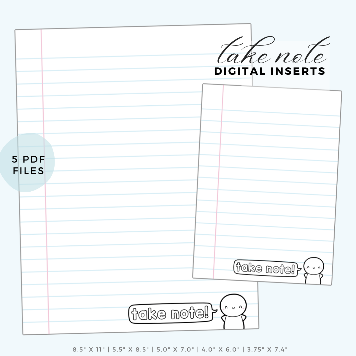 Take Note! Emoti Insert (Digital File)